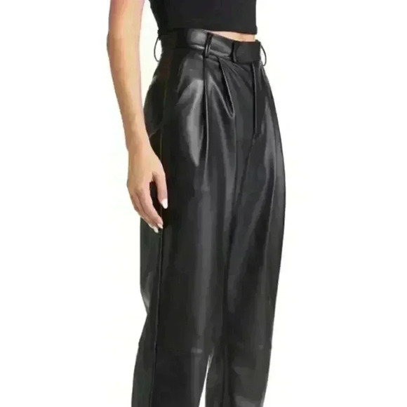New RAILS JO VEGAN Faux LEATHER PANTS in Black Size 2 - Picture 3 of 9